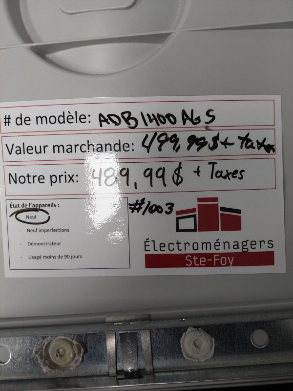 Lave-vaisselle Amana N/S: FB1058074 (#1003)