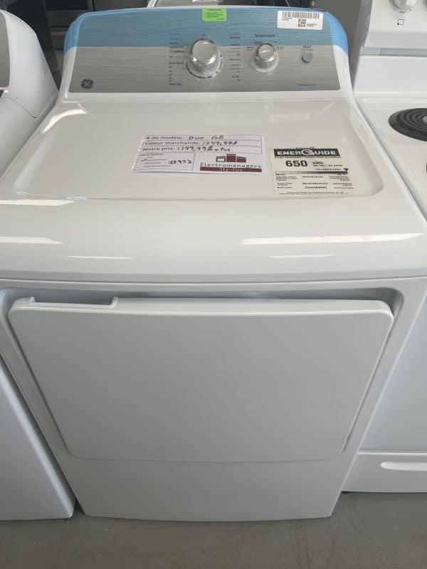 Duo Laveuse sécheuse GE Laveuse modèle: GTW575BMMWS N/S : DS305674C Sécheuse modèle: GTD40EBMR0WS n/s : MS864508C