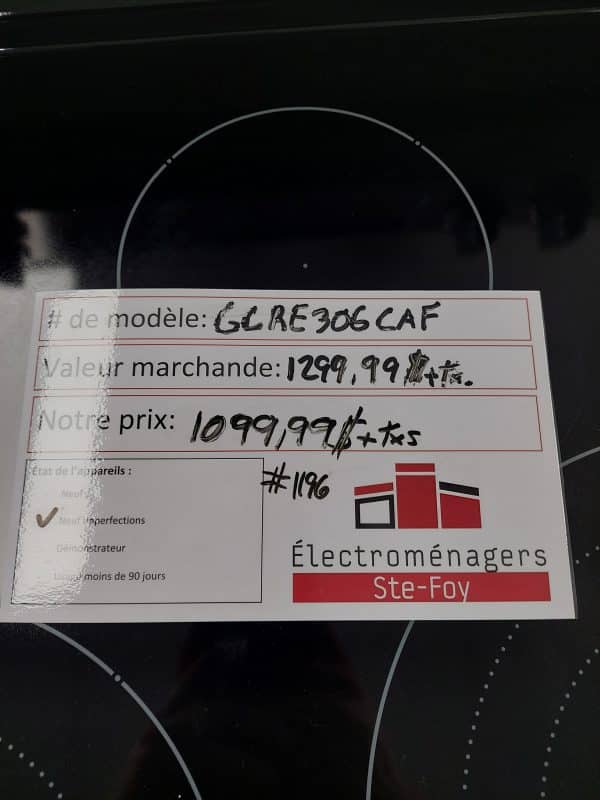 Cuisinière Frigidaire Modèle: GCRE306CAF (#1196)