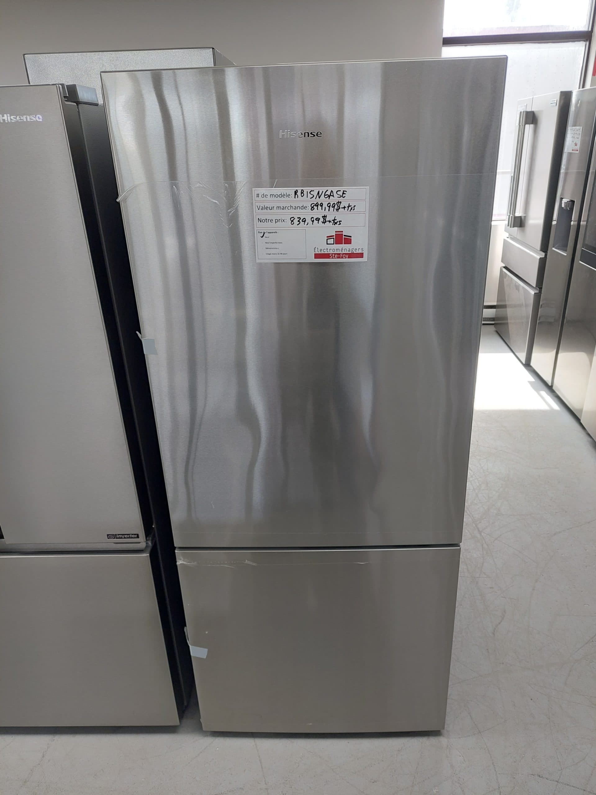 Réfrigérateur Hisense modèle RB15N6ASE (1224) Électroménagers SteFoy