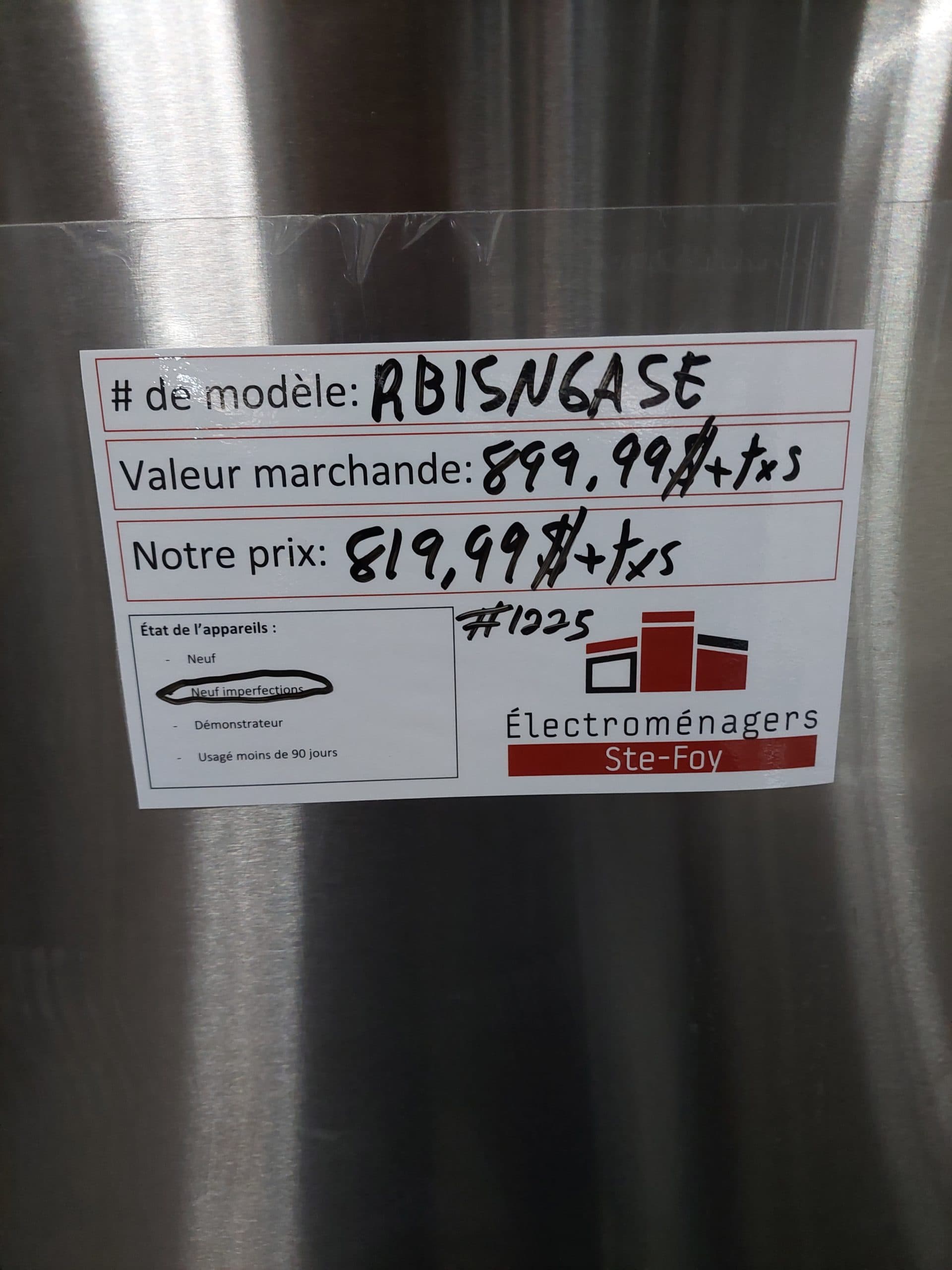 Refrigerateur Hisense Modèle RB15N6ASE (1225) Électroménagers SteFoy