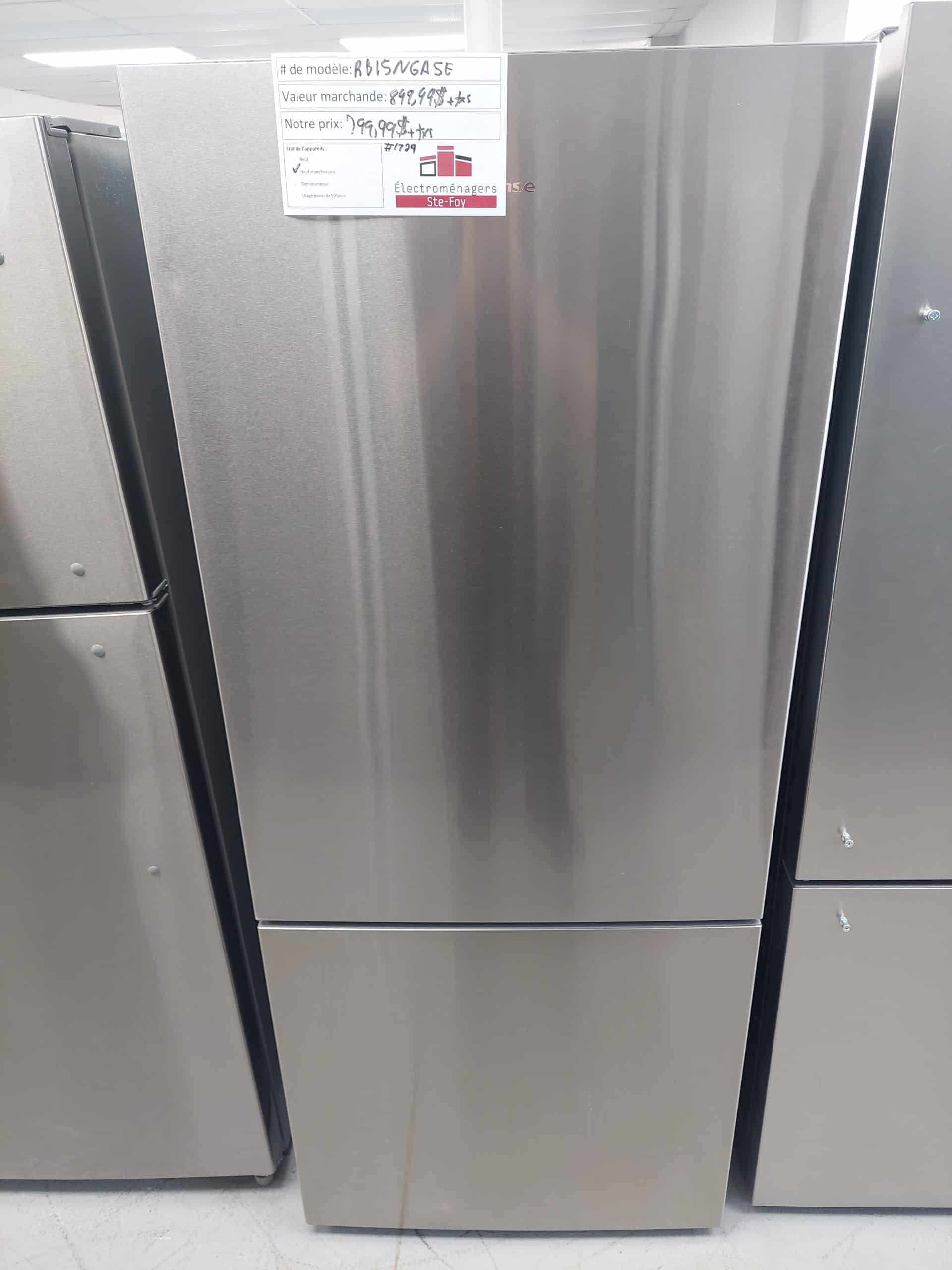 Réfrigérateur Hisense modèle RB15N6ASE N/S 1B0420Z0020JBCBUWS30387