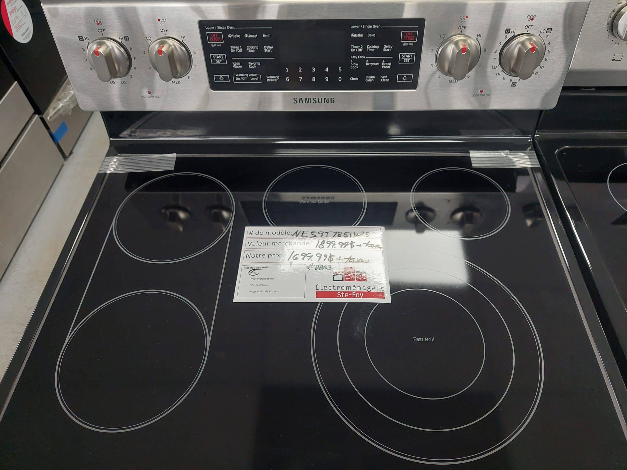 Cuisinière Samsung modèle: NE59T7851WS N/S: 0GNS7DCR400395X (N) (#2803)