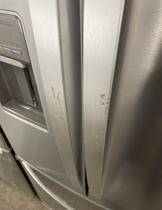 Réfrigérateur Frigidaire congélateur en haut stainless (#3458) (r)