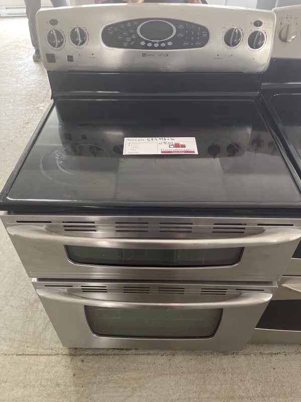 Cuisinière double four Maytag stainless à vitrocéramique (#3504) (R)