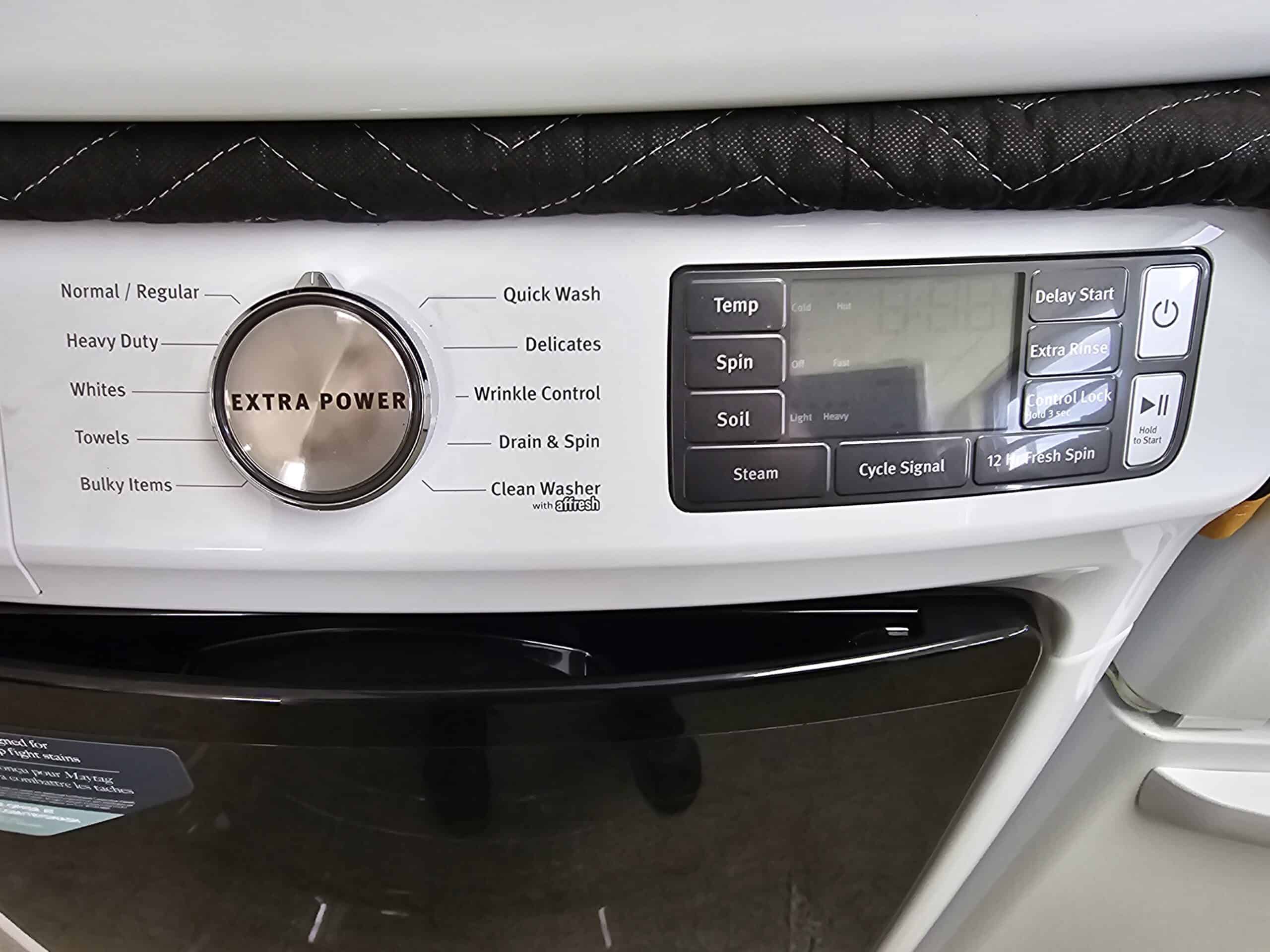 Duo laveuse sécheuse frontale Maytag modèle: MHW5630HW N/S: CB4900657 modèle: YMED5630HW N/S: MA4606761 (NI) (#3819)