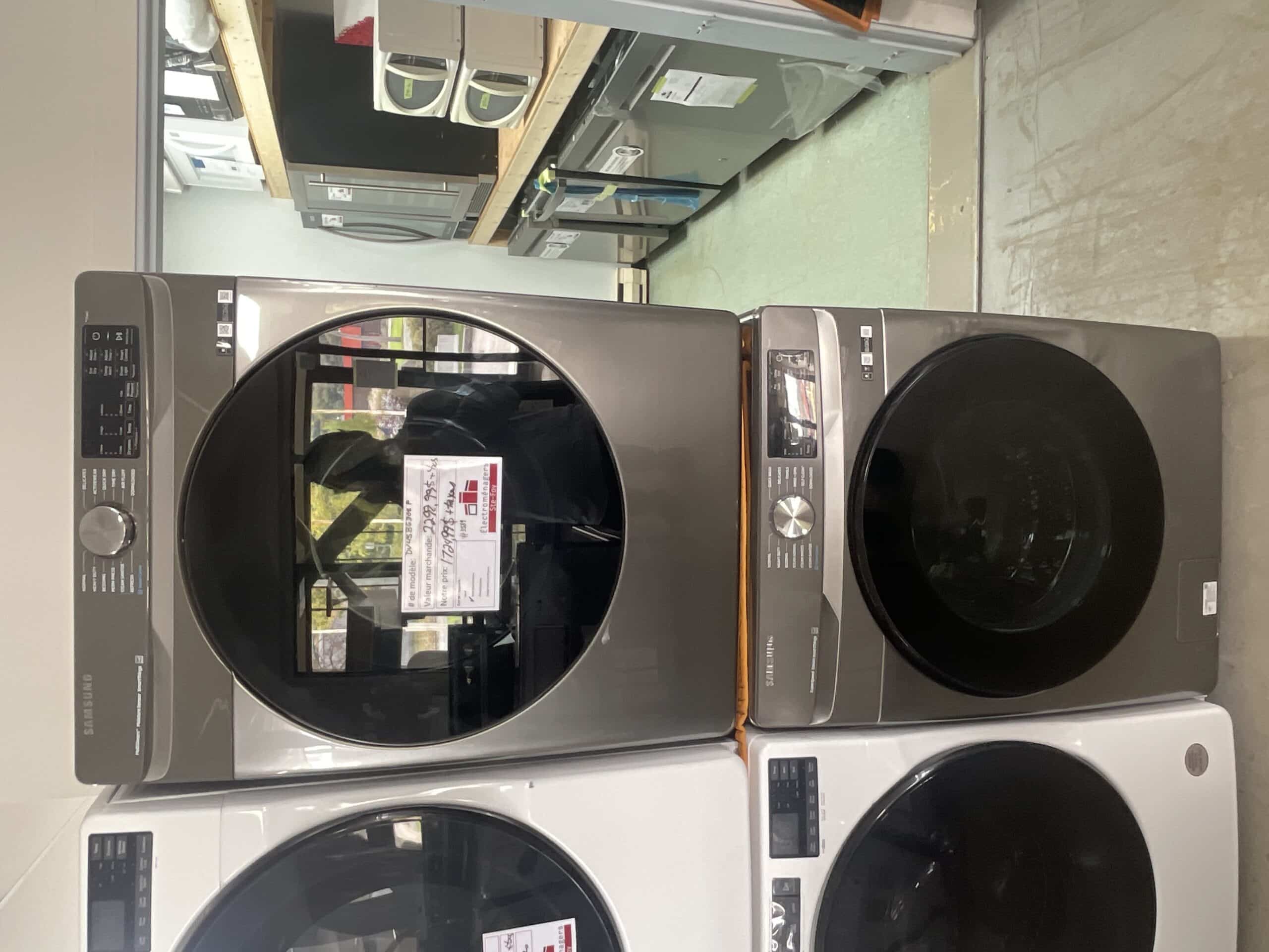 Duo Laveuse sécheuse Samsung NM : DVE45B6305PAC NS : 0Bj75BBW301207Y NM : WF45B6300APUS (N.I) (#3589)