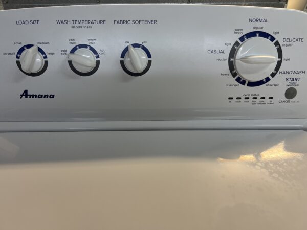 Laveuse Amana Blanche Chargement Dessus (r) (#4374)