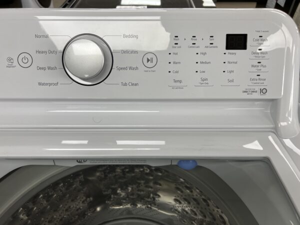Duo Laveuse/Sécheuse LG Blanc Chargement Dessus L NM: WT7150CW NS: 305TWNM15071 S NM: DLE7150W NS: 306KWGG43415 (D) (#4558)