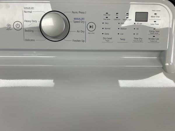 Duo Laveuse/Sécheuse LG Blanc Chargement Dessus L NM: WT7150CW NS: 305TWNM15071 S NM: DLE7150W NS: 306KWGG43415 (D) (#4558)
