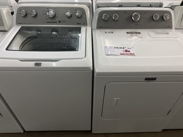 Duo Laveuse/Sécheuse Maytag Bravos Blanc Chargement Dessus (r) (#4657)