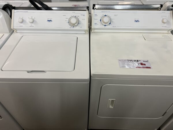 Duo Laveuse/Sécheuse Inglis Blanc Chargement Dessus (r) (#4923)